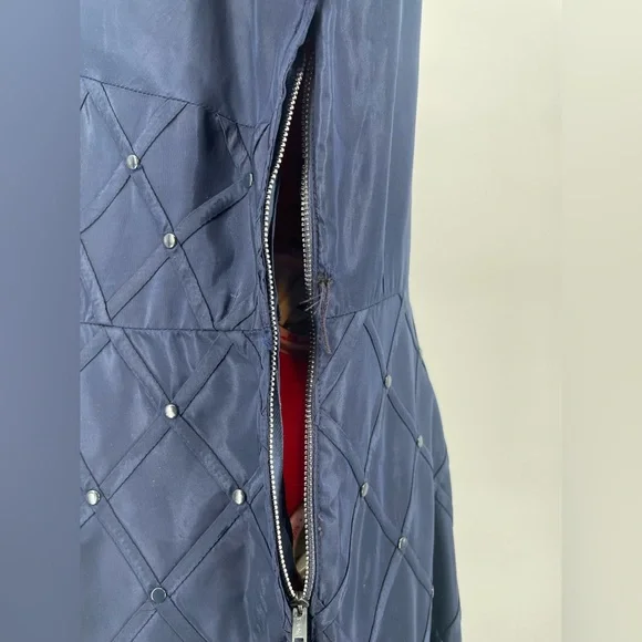 1950s Pickwick Fashions Navy Blue Fit & Flare Formal Short Sleeve Dress - Picture 15 of 15